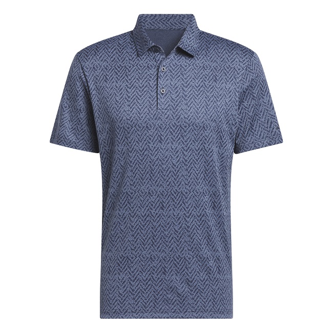 Adidas Golf Ultimate365 Jacquard Polo Collegiate Navy Small