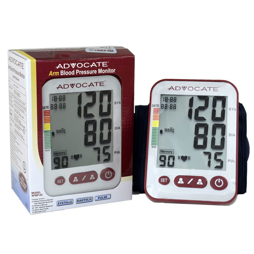 Advocate Upper Arm Automatic Blood Pressure Monitor - XL LCD Screen