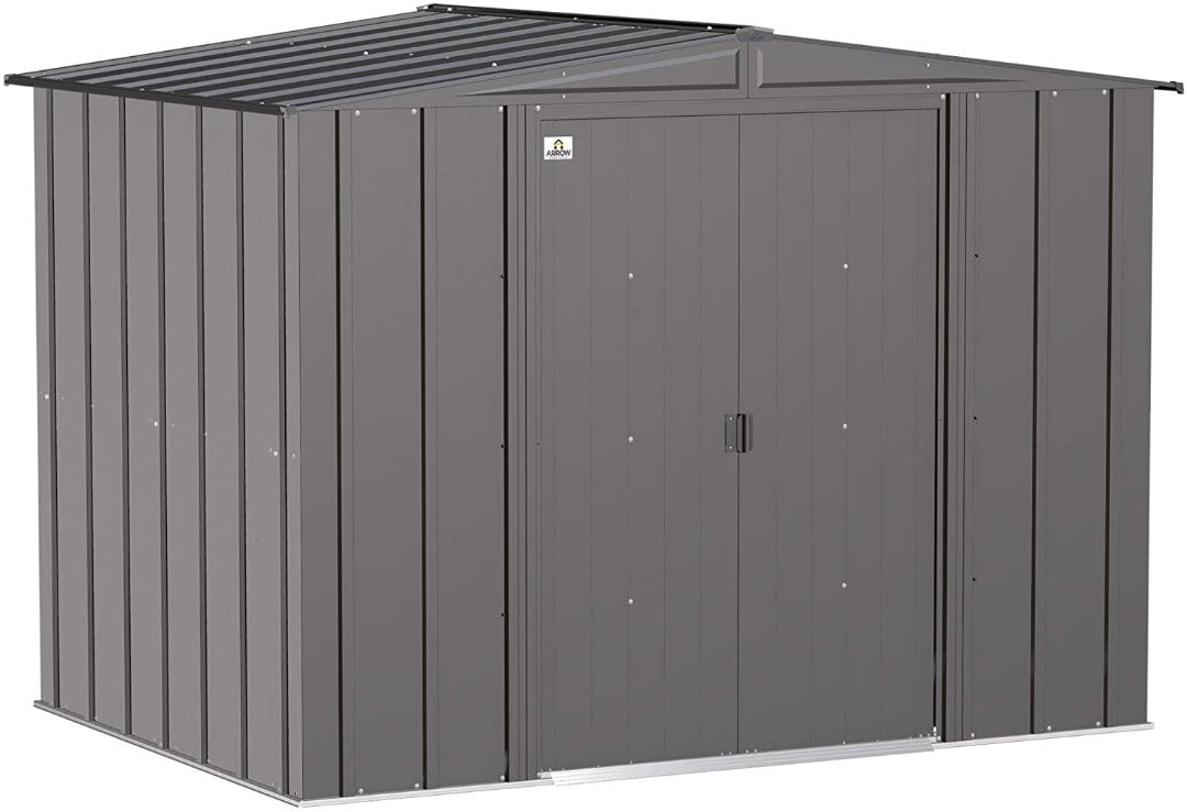 Arrow Classic Outdoor HD Steel Locking Storage Shed - 8 ft. x 6 ft.