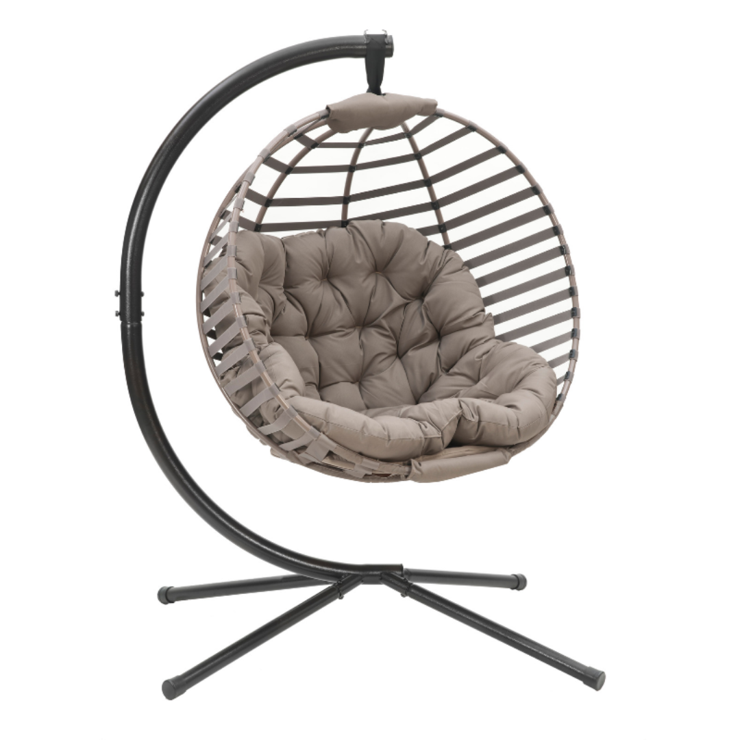 FlowerHouse Ball Hanging Indoor/Outdoor Chair W/Stand - Sand