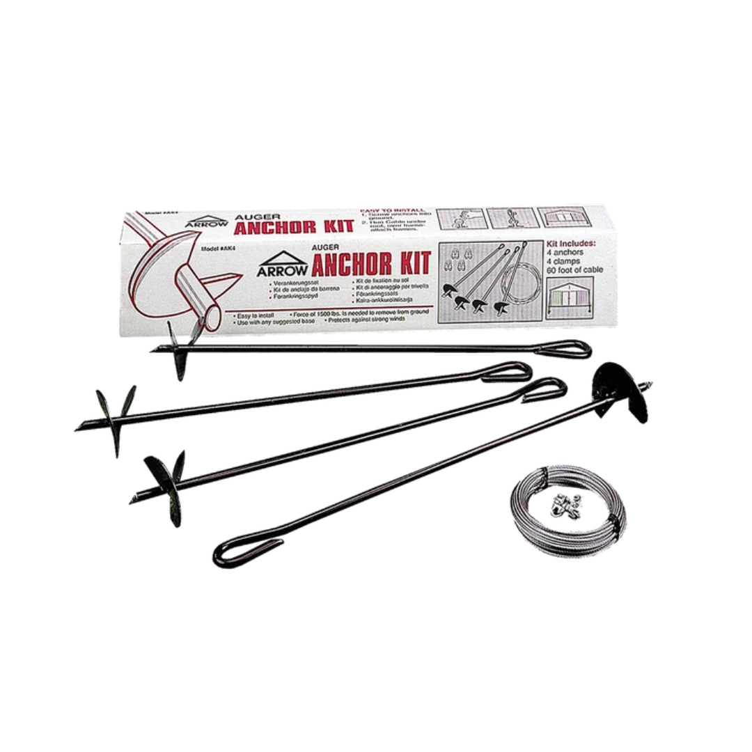 Arrow Sheds Earth Ground Anchor Kit - Auger & Cable