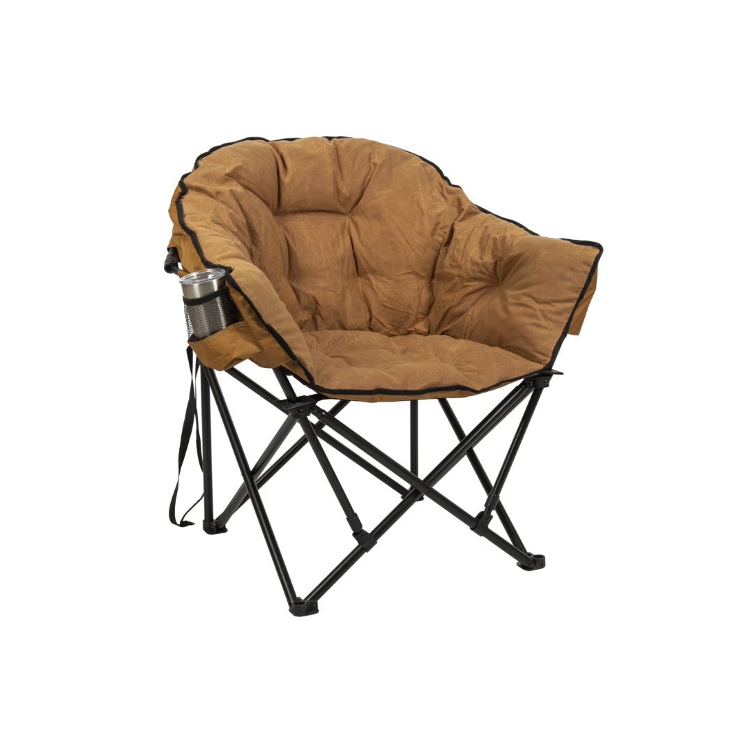 Camp & Go Jumbo Padded Extra wide Club Camp Chair - Waxed Canvas